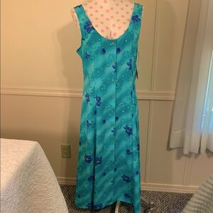 Renee Margo Button down Floral Maxi Dress NEW Size 12 Sleeveless all occasions